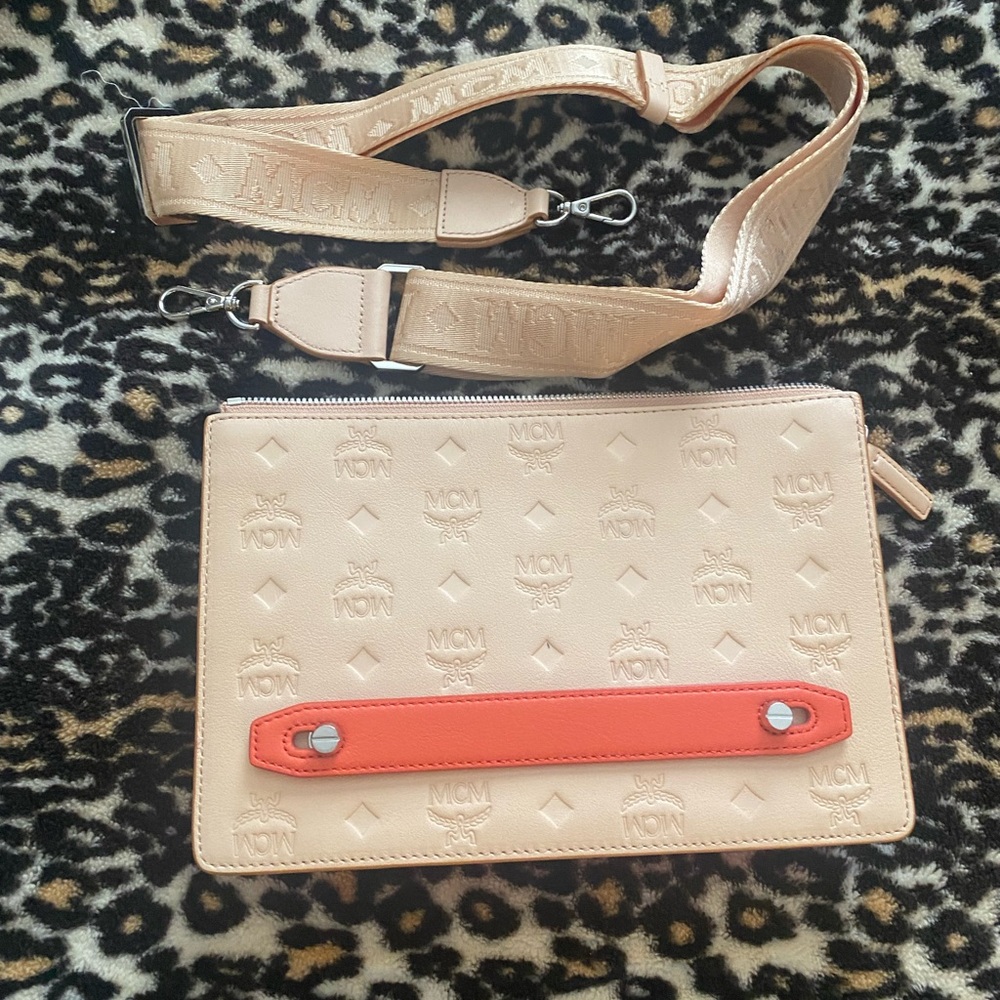 MCM Beige and salmon Women's Bag